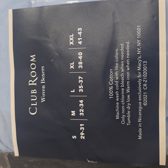 NWT Men's Club Room 4 Pack Woven Boxers in Large - Picture 3 of 5